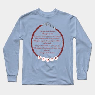 I bet you think about me - friendship bracelet Long Sleeve T-Shirt